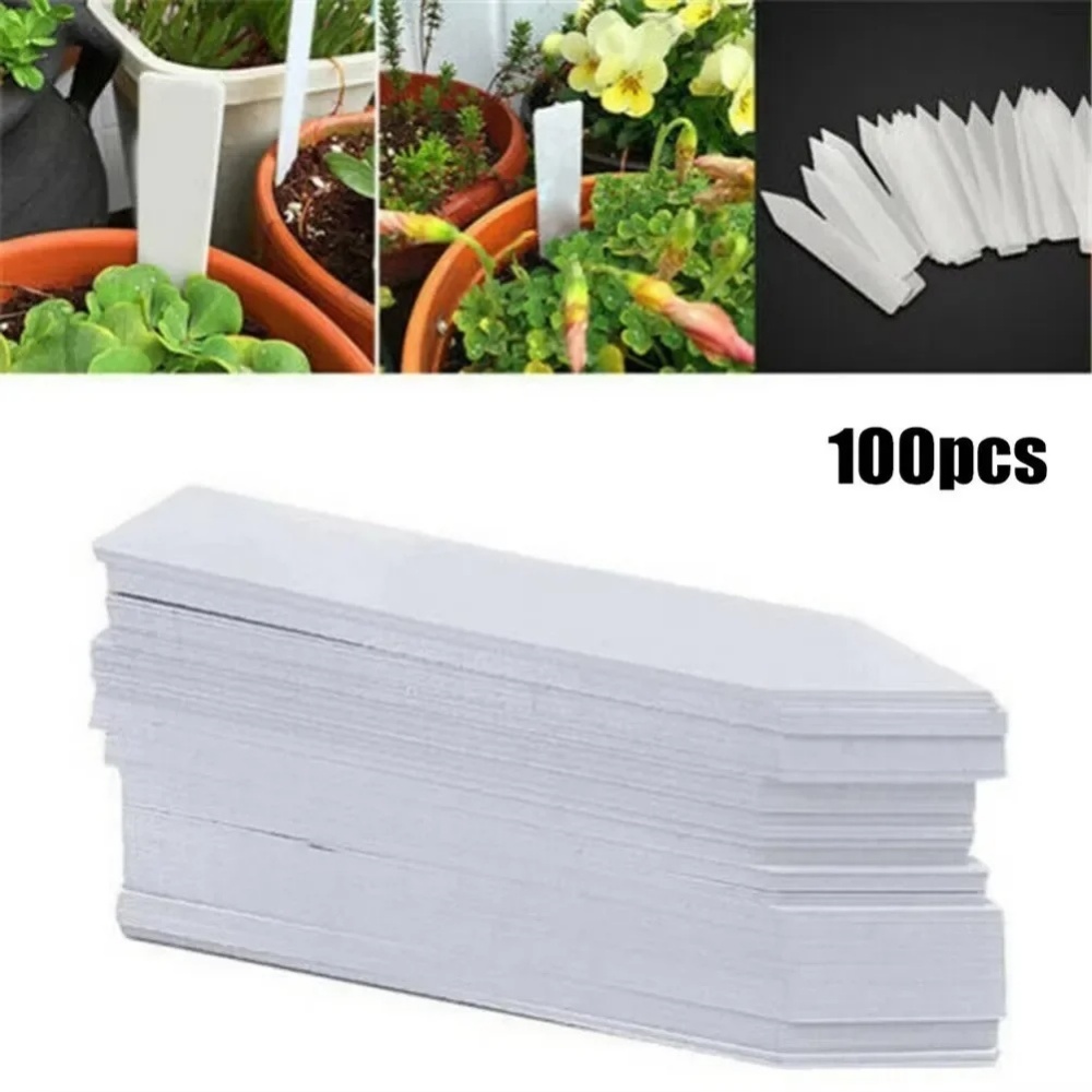 Plant Label Tags - 100 Buah Label Tanaman Aksesori Tanaman