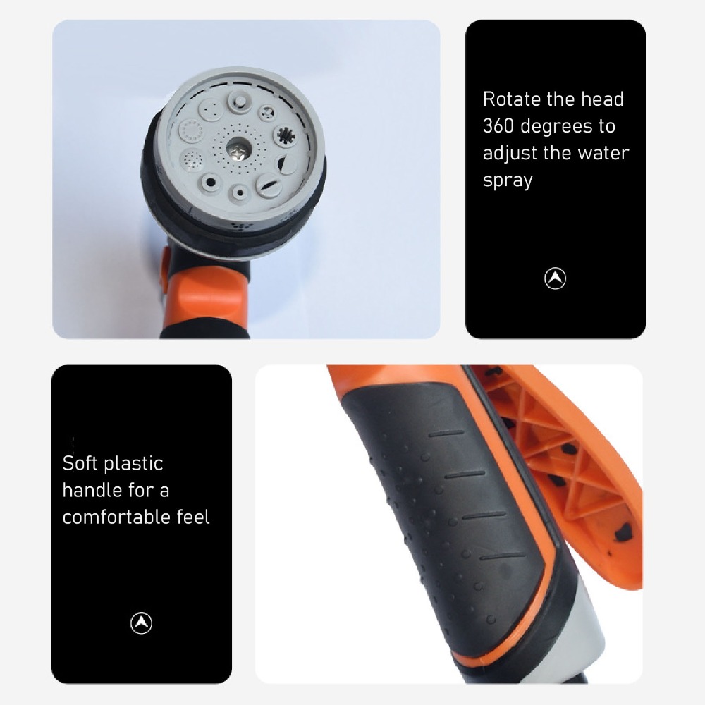 Gardena Hose Comfort - Nosel Selang Taman ABS, Karet, Hitam