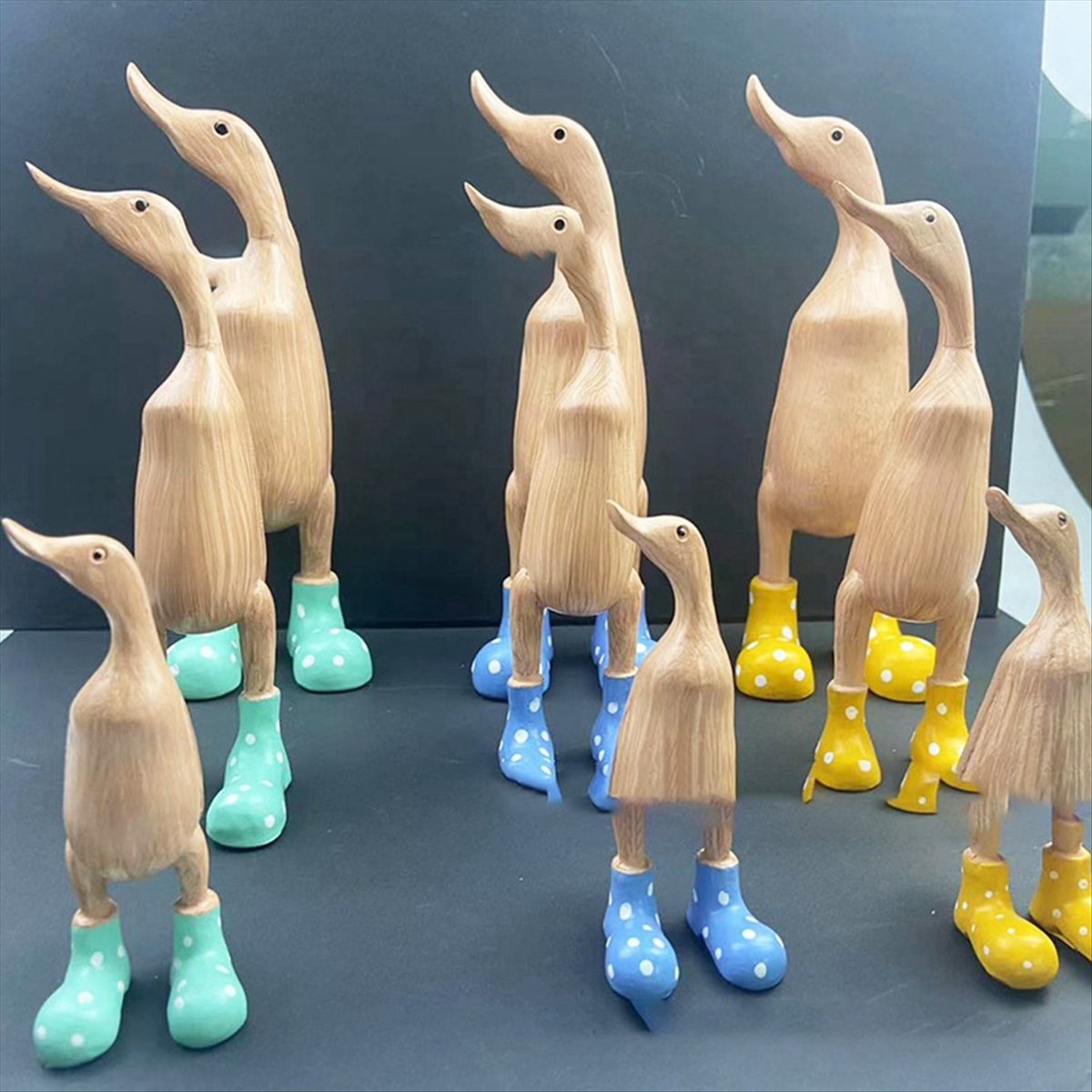 Gardening Tools Cartoon - Patung Bebek Resin ABNH, Patung Taman,
