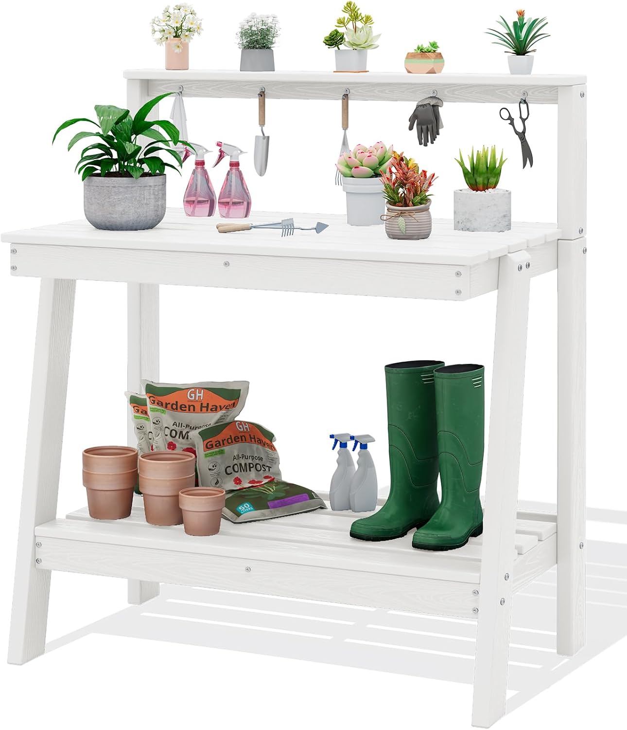Gardening Tools Heavy Duty - Meja Pot Tanaman Luar Ruangan dengan