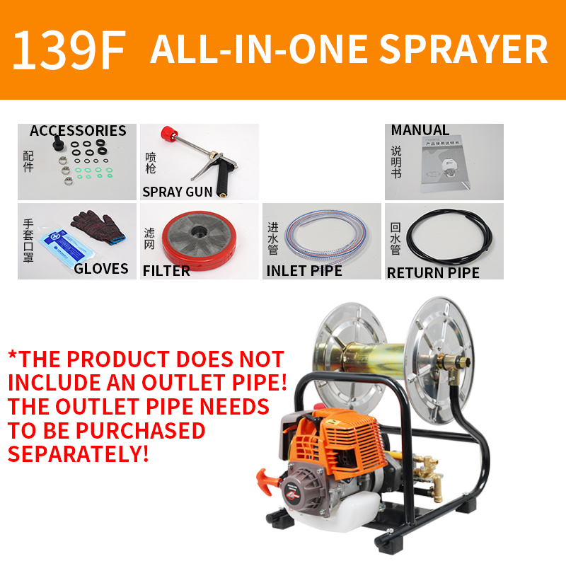Gardening Tools Youtube - 139F/140F Alat Semprot Terintegrasi Roll-and-tube Empat