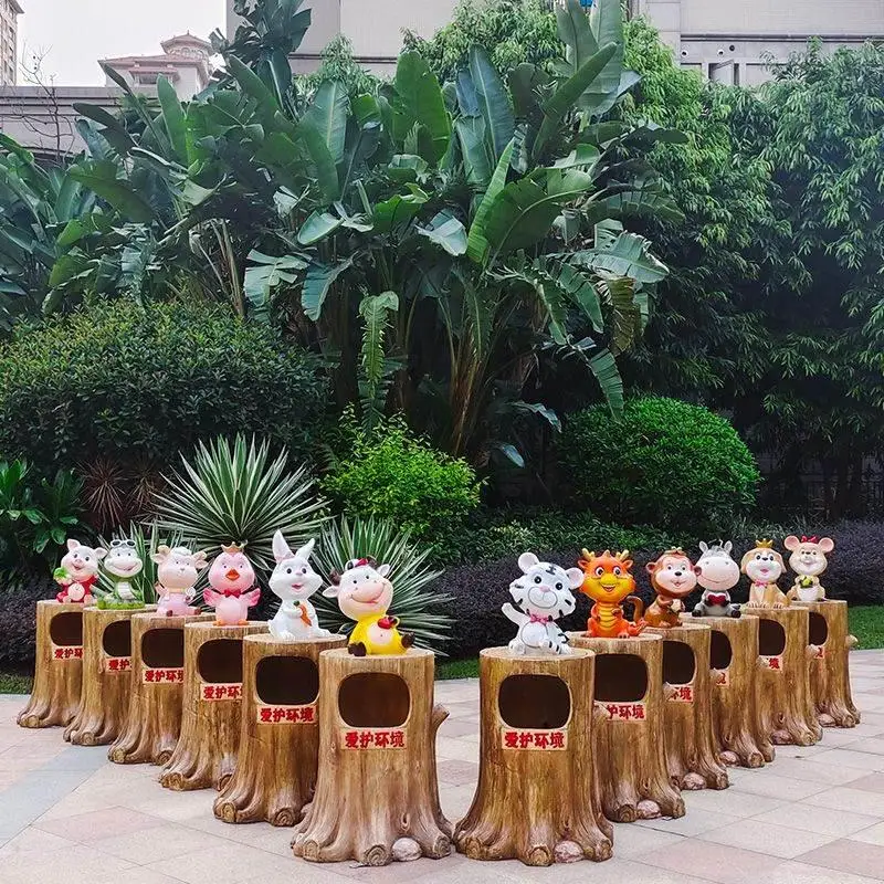 Patung Tempat Sampah Hewan Kar - Gardening Tools Cartoon ulasan dan harga
