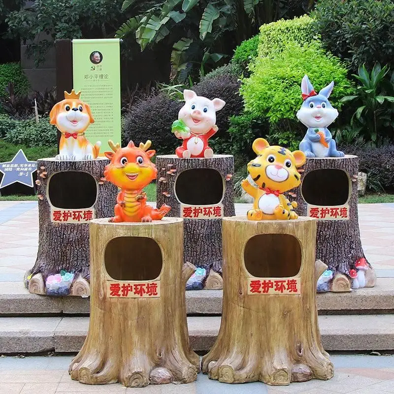 Patung Tempat Sampah Hewan Kar - Gardening Tools Cartoon ulasan dan harga