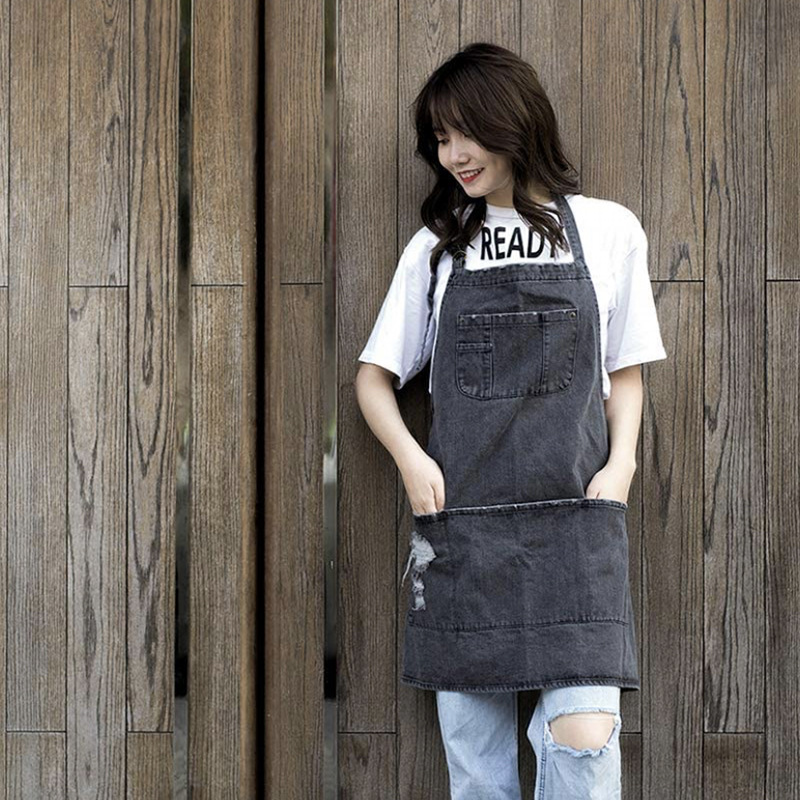 Celemek Denim Katun Cuci Jepan - Gardening Tools Store ulasan dan harga