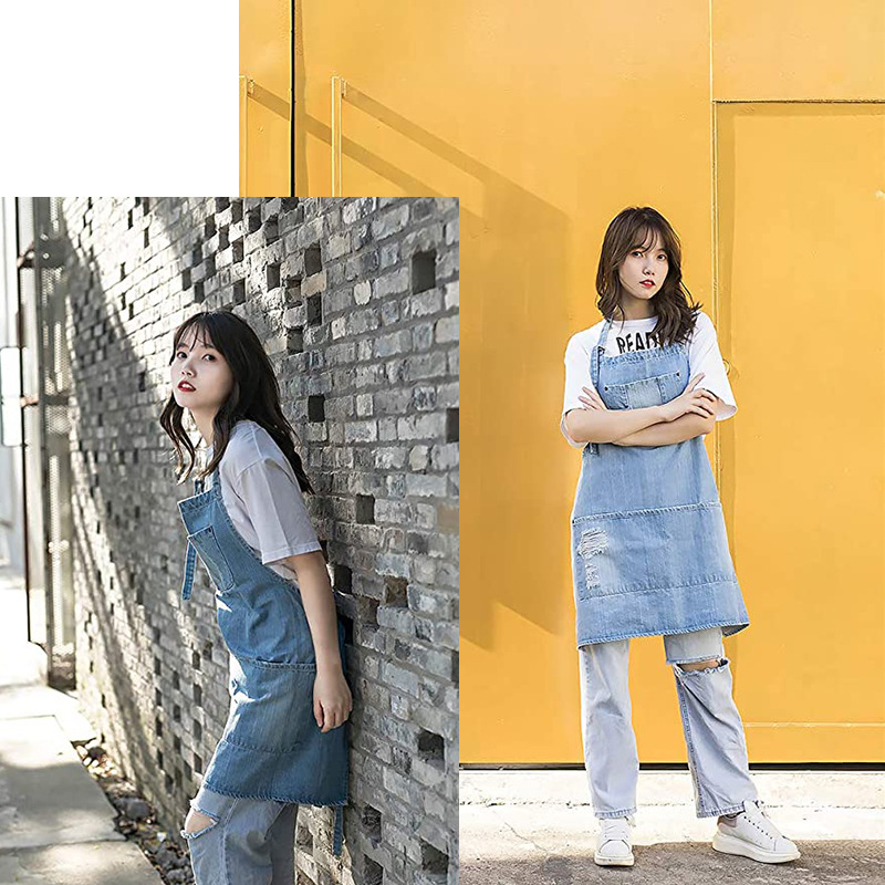Celemek Denim Katun Cuci Jepan - Gardening Tools Store ulasan dan harga
