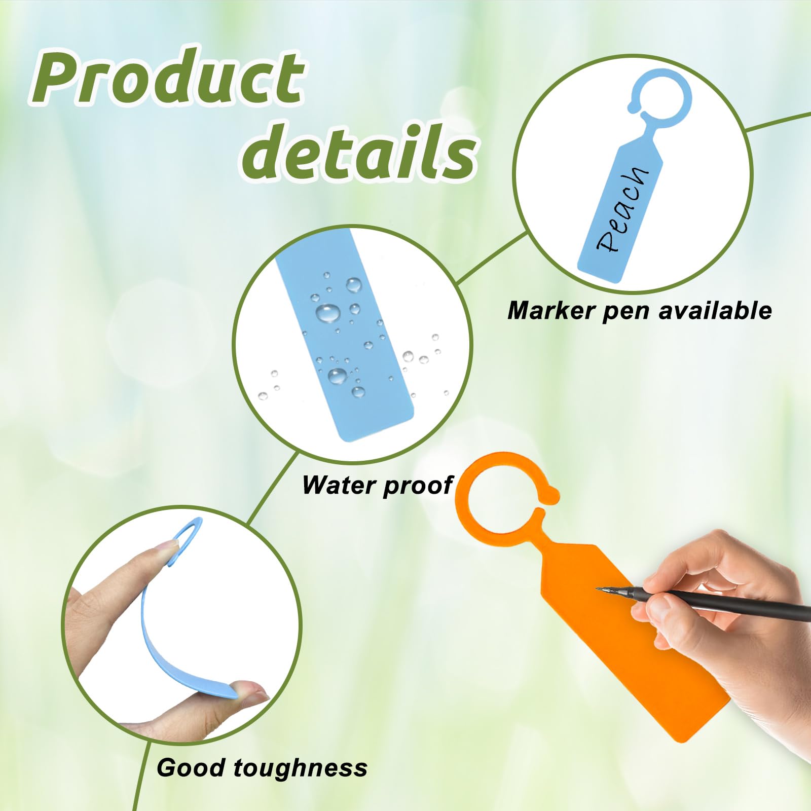 100 PCS Label Tanaman Gantung  - Garden Label Marker ulasan dan harga