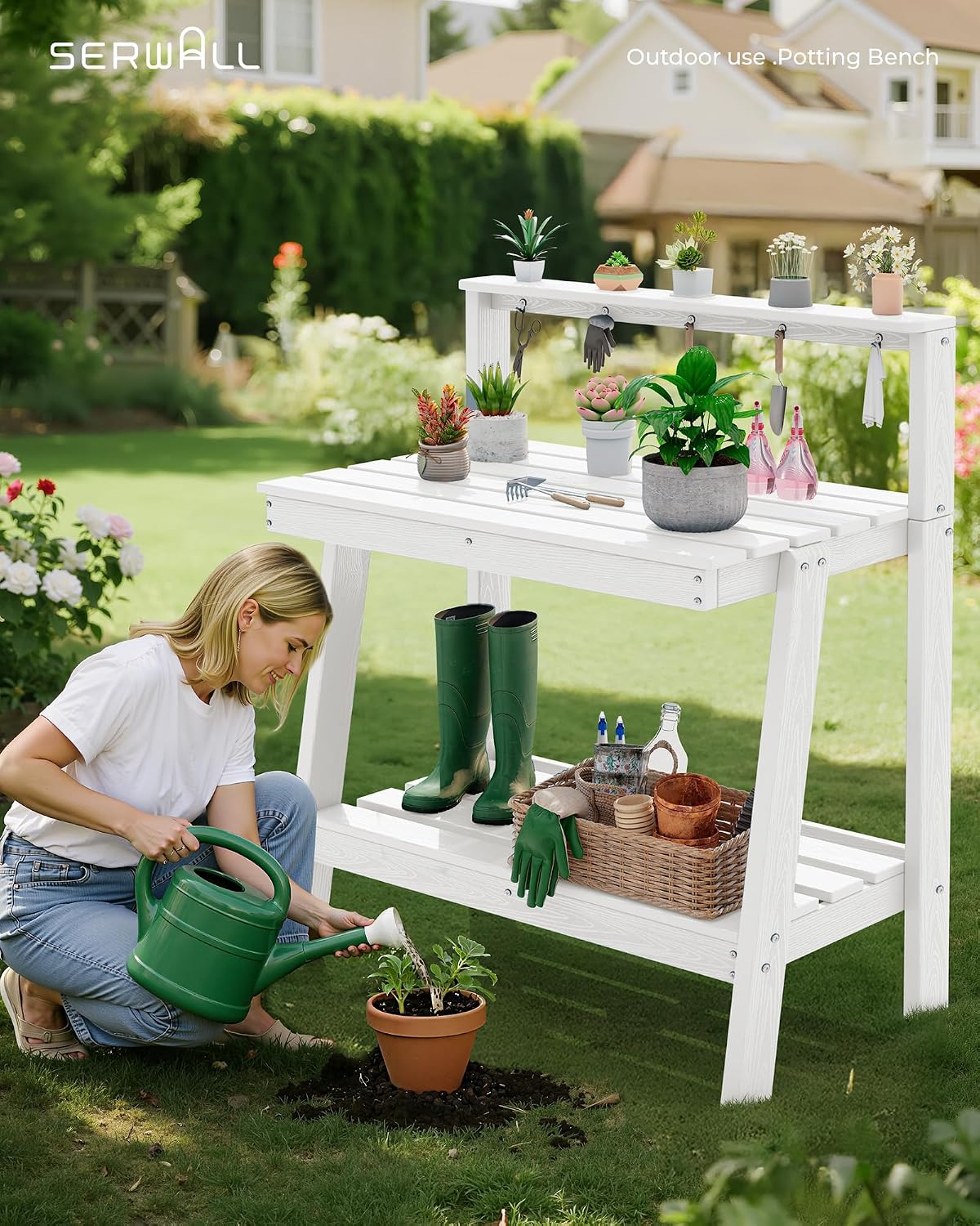 Meja Pot Tanaman Luar Ruangan  - Gardening Tools Heavy Duty ulasan dan harga