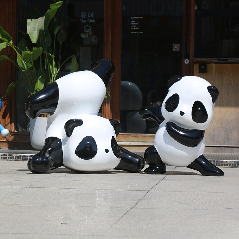 Ornamen patung panda simulasi, - Gardening Tools Cartoon ulasan dan harga